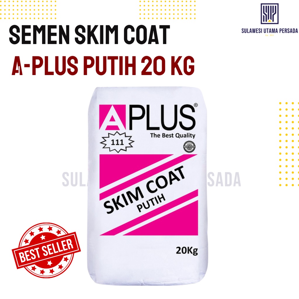 APLUS SKIMCOAT PUTIH APLUS PINK 20 KG