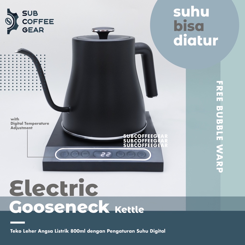 KETEL LISTRIK SUHU BISA DIATUR KETTLE ELECTRIC GOOSENECK KETTLE TEKO LEHER ANGSA LISTRIK KETEL ELEKT