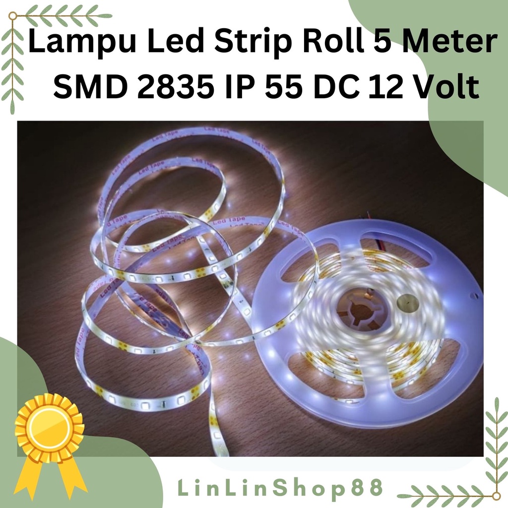 LED strip Outdoor 5 meter 3528 IP 55 Waterproof Warm White - White