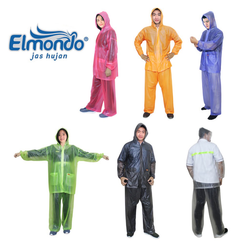 Elmondo 935 1 Set Raincoat Jas Hujan Setelan Mantel Baju Celana