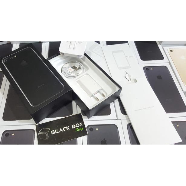 Dus Book / Kotak Handphone 7 & 7+ plus Fullset Ori 99% - Jet Black
