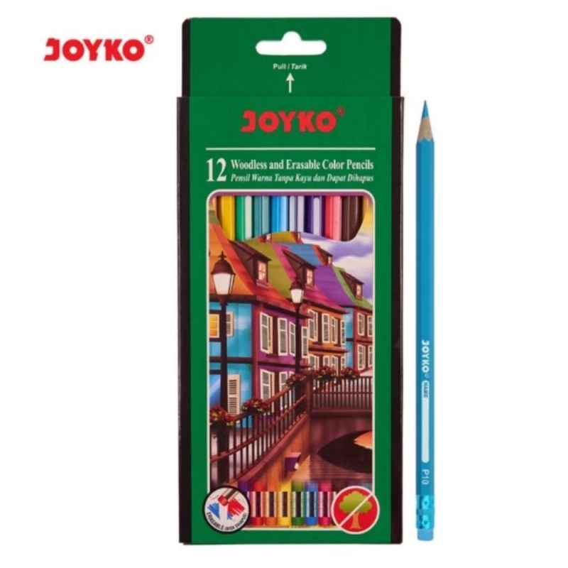 

Pensil Warna 12 Warna Bisa Di Hapus JOYKO CP-109 Erasable
