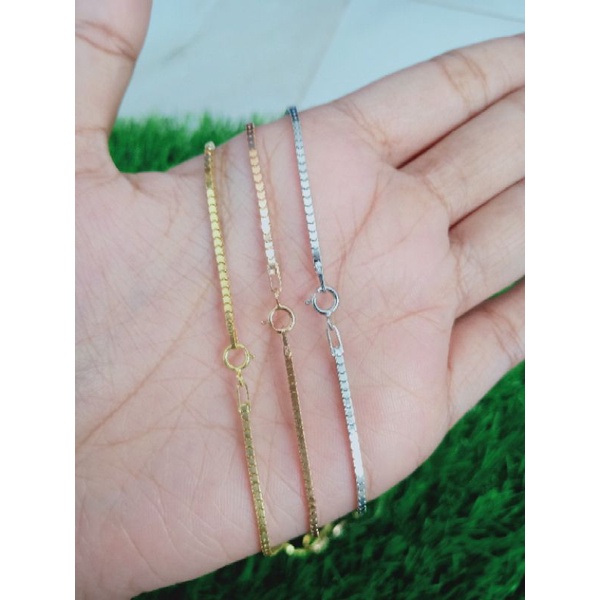 KALUNG MILANO ICE + LIONTIN SALIB POLOS / KALUNG PERAK ASLI SILVER 925 LAPIS EMAS/ KALUNG FASHION TERBARU