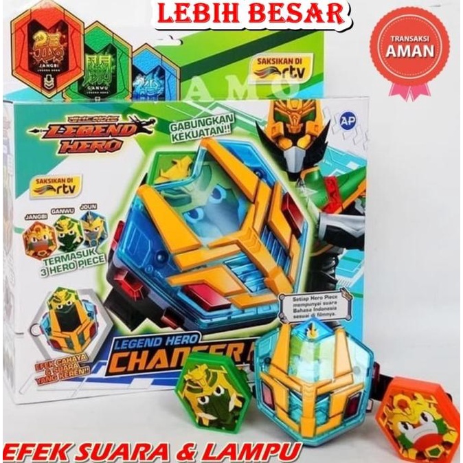 Mainan Legend Hero Changer DX DELUXE Original jam Tangan anak RTV/ SNI stock ada