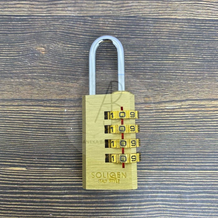Gembok Koper Soligen 20mm 4 Digit / Gembok Nomor / Gembok Angka Soligen