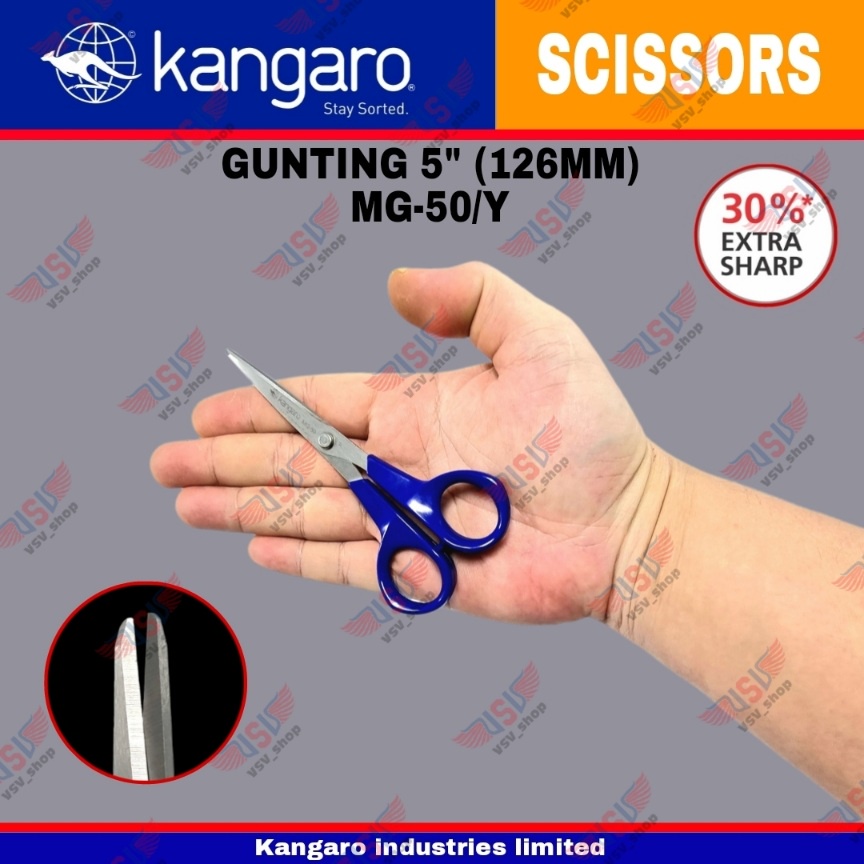 Gunting kain / Gunting kertas / Gunting Stainless Steel 126mm Scissors