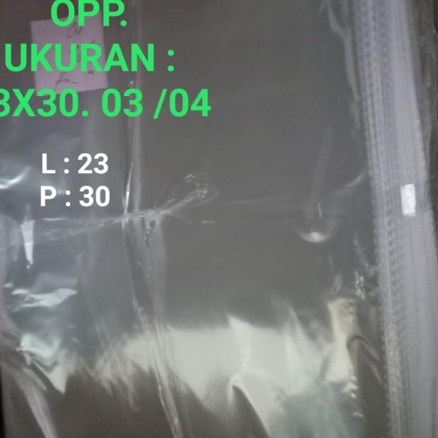 

PLASTIK OPP 23X30. 03 & 04 ( PER 500 LEMBAR ) - 23x30.03