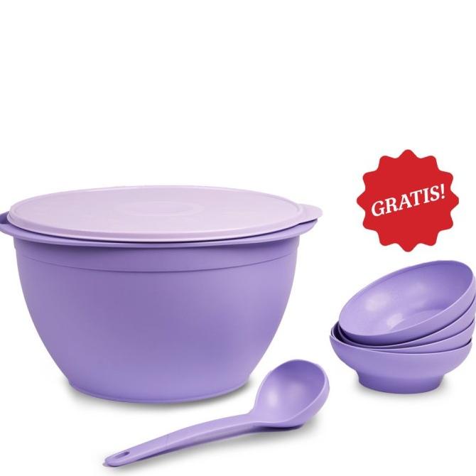 Legacy Bowl Set (5) 10 L dan Bowl Tupperware