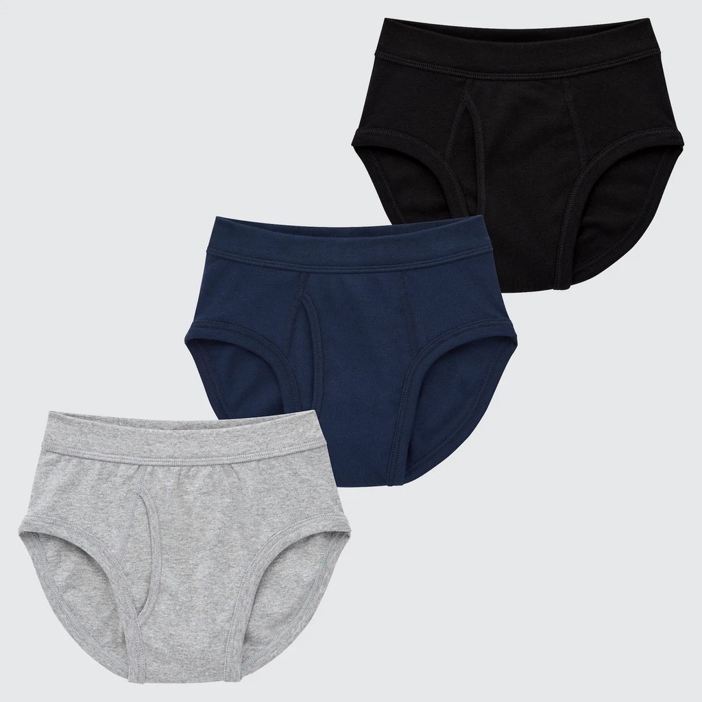 UNIQLO KIDS Pakaian Dalam model Segitiga Anak Laki-Laki 3 Pack JASTIP BATBOY
