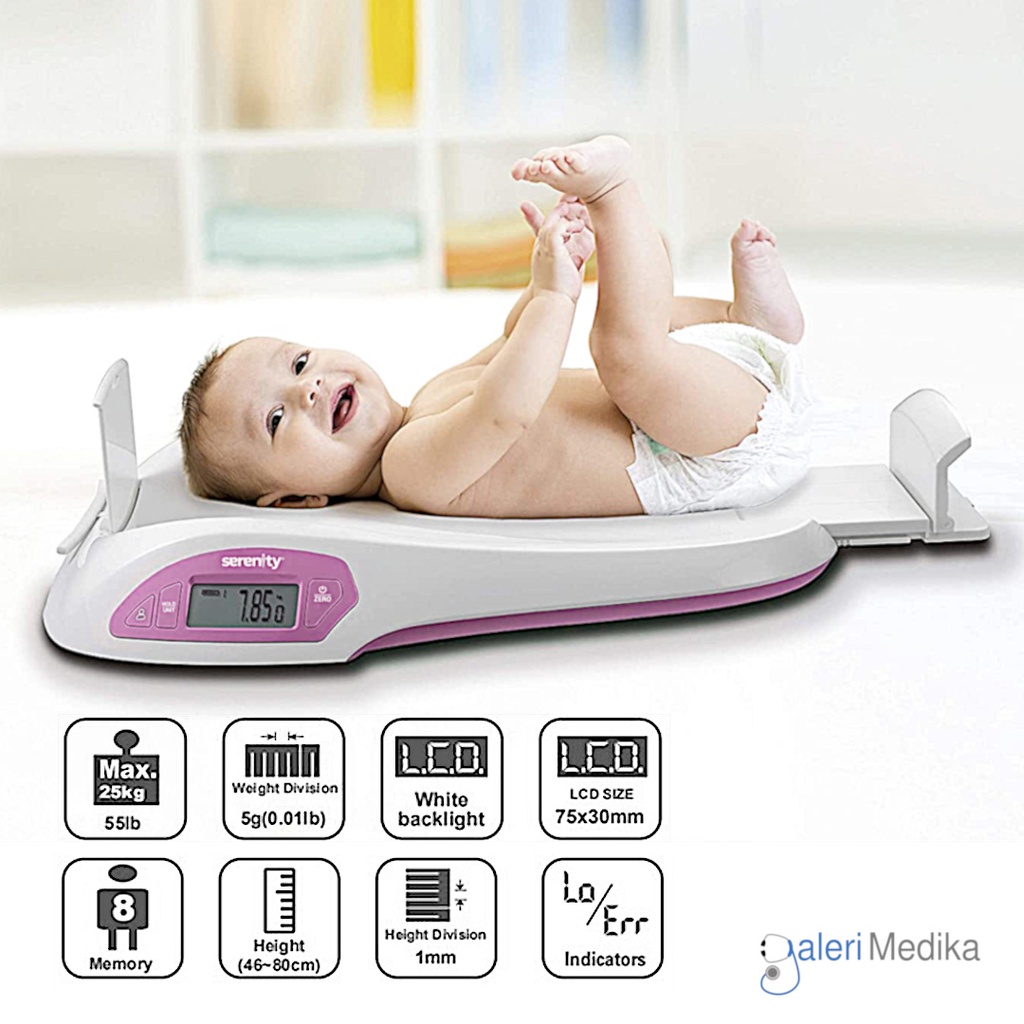 Timbangan Bayi Digital Serenity Dengan Tinggi Badan - SR-721 DM / SR 721 DM / SR 721DM