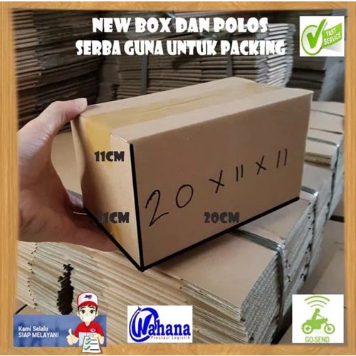 

Karton Box / Kardus Box ( ukuran : panjang 20 x lebar 11 x tinggi 11 cm )