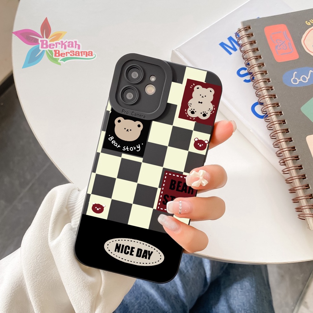 SS118 CASING SOFTCASE BEAR STORY OPPO A71 A74 A95 A76 A36 A83 F1S A59 F5 YOUTH F7 F11 RENO 4 4F F17 PRO 5 5F F19 PRO 6 7 8 7Z A96 BB7353