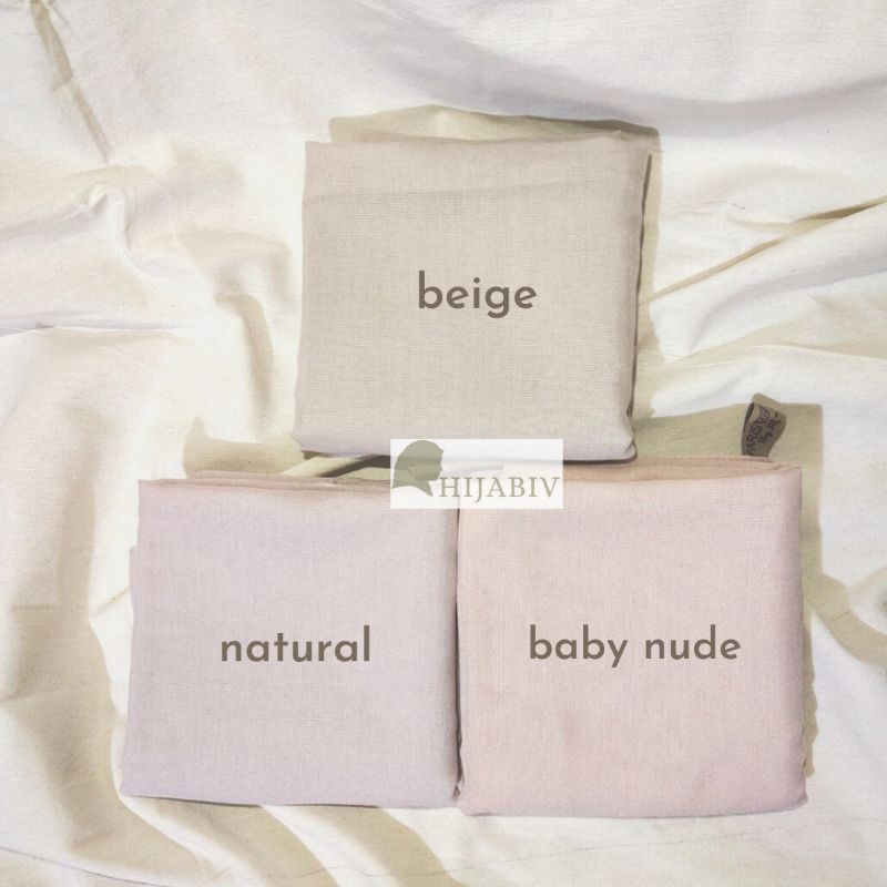 SEGI EMPAT PARIS PREMIUM FINISHING JAHIT TEPI ANTI LETOY (FREE POUCH)-PREMIUM BEIGE