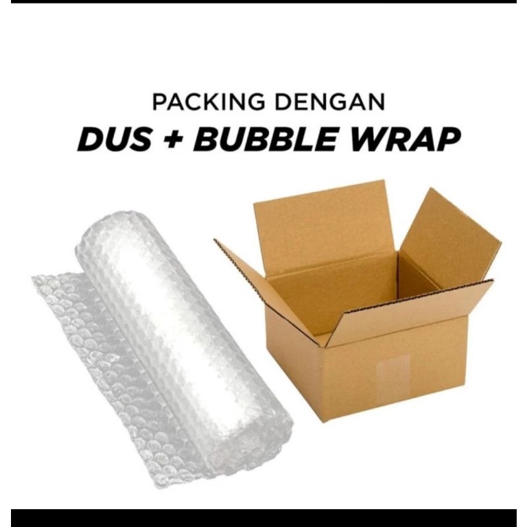 

Packing Kardus dan tambahan bubble wrap