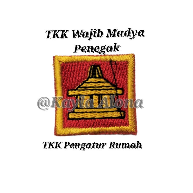 BET / BADGE TKK WAJIB MADYA PENEGAK ( HARGA 1 PAKET = ISI 10 TKK WAJIB )