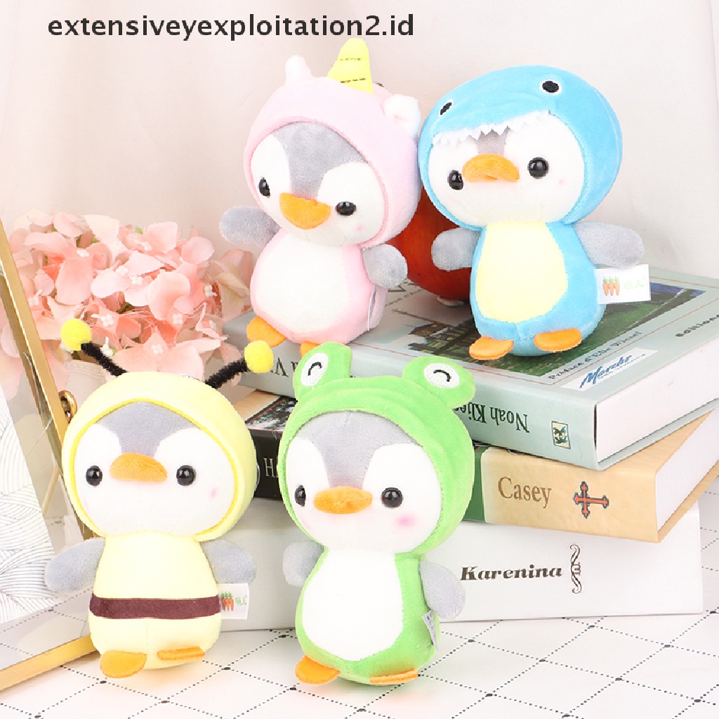 Mainan Gantungan Kunci Boneka Penguin Mini 12CM Bahan Plush Untuk Hadiah Anak
