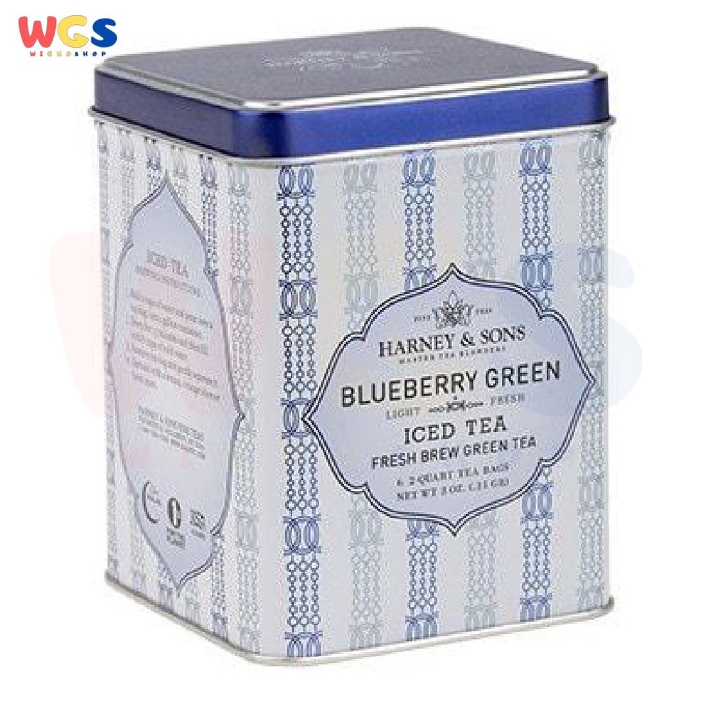 Harney &amp; Sons Blueberry Green Iced Tea Fresh Brew Green Tea 3oz 85g