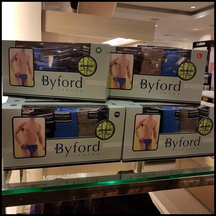 Promo Byford Underwear Men - Celana Dalam Pria Isi 5 - Bamboo Anti Bacterial