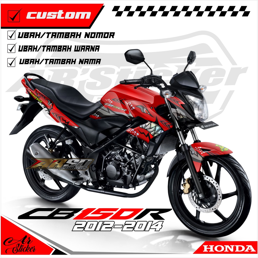 Stiker Decal CB 150 R Old Full Body - Sticker Dekal CB 150R Lama 2013 2014 2015 Hologram AR-008
