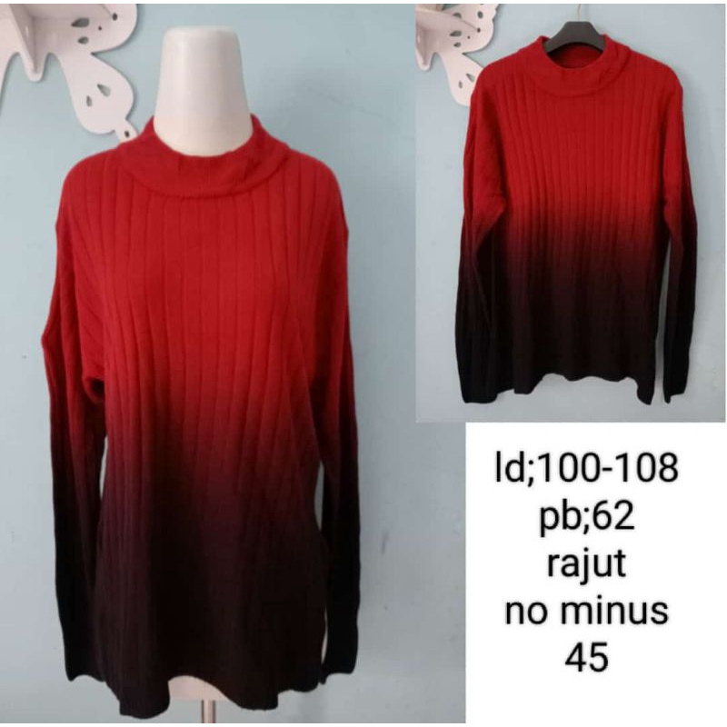 kaos rajut wanita thrift/preloved (cod)