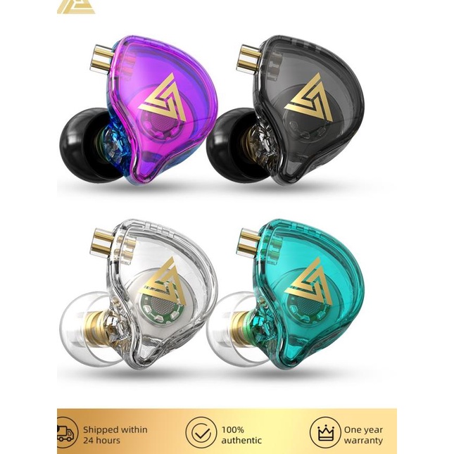 QKZ AK6 Pro Earphone with Mic alt KZ EDX Pro TRN MT1 KZ EDC KZ EDS - AK6 PRO CRYSTAL