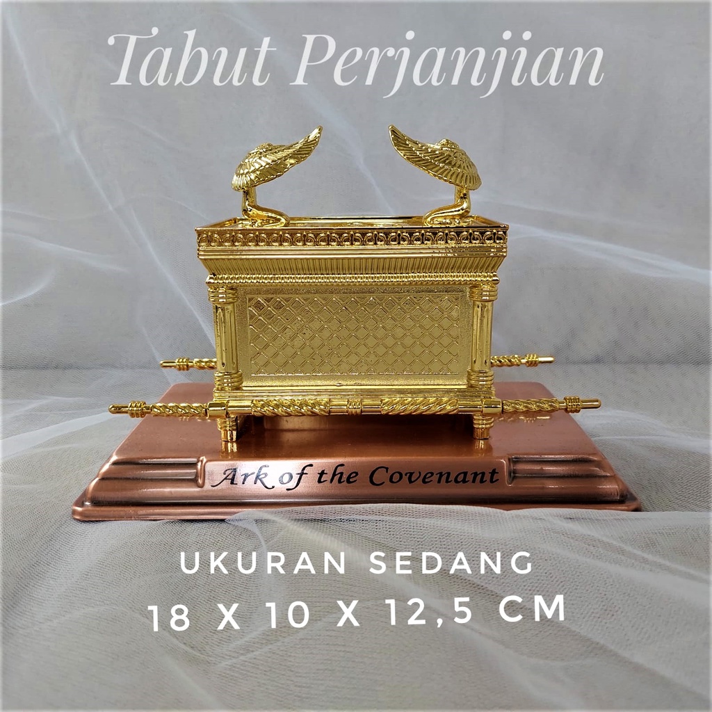 Tabut Box Akrilik Medium Aksesoris Pajangan Hiasan Dekorasi Souvenir Profetik Bahtera Ark Of The Covenant