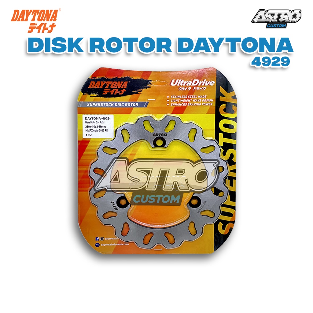 Piringan Cakram Belakang Nmax NEW Aerox 155 Daytona Wave Style Piringan Disk Rotor Brake Rem Cakram