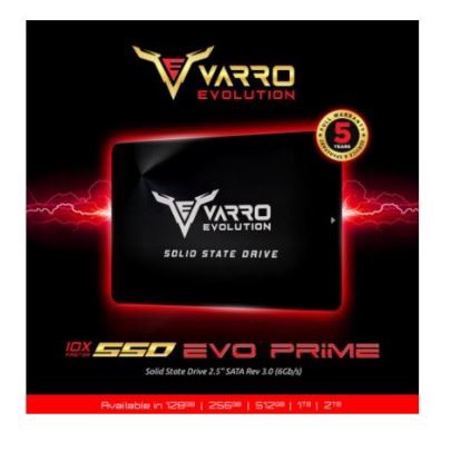 Ssd varro evolution evo prime 128gb 2.5&quot; sata III 3.0 6Gbps for laptop pc enclosure ve1000zst - solid state drive 2.5 inch 128g sata3