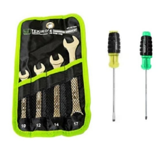 [READY] Tekiro Ring Pas Set 4 Pcs - Obeng Plus - Obeng Min - Perkakas - Kunci / Perlengkapan Rumah T