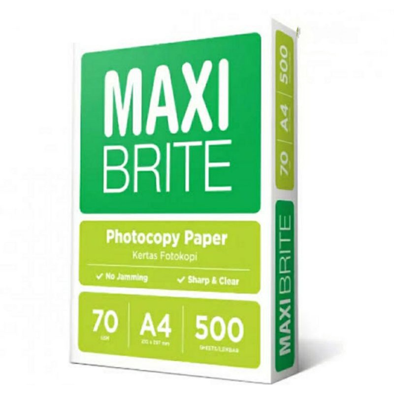 

MAXI BRITE FOTOCOPY PAPER A4 70gsm 500sheets