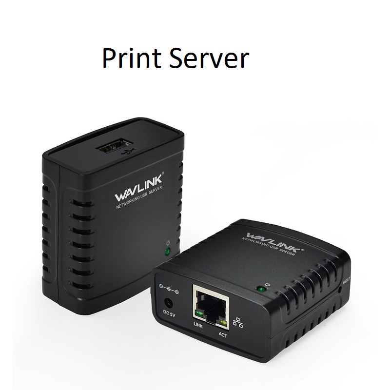 Print Server Wavlink 100Mbps Ethernet to USB Sharing Printer