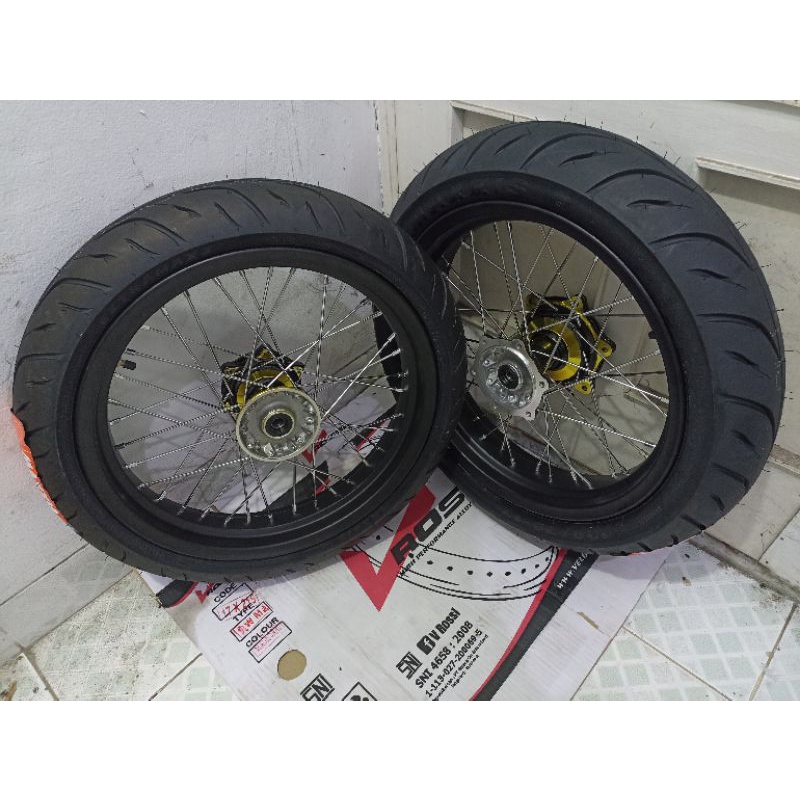 Paket Velg Set Supermoto KLX 230 KLX 250 - Sepaket Velg Supermoto KLX 230 KLX 250