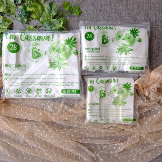 

Kantong Singkong No28 / Kantong Plastik Ramah Lingkungan / Cassava Bag