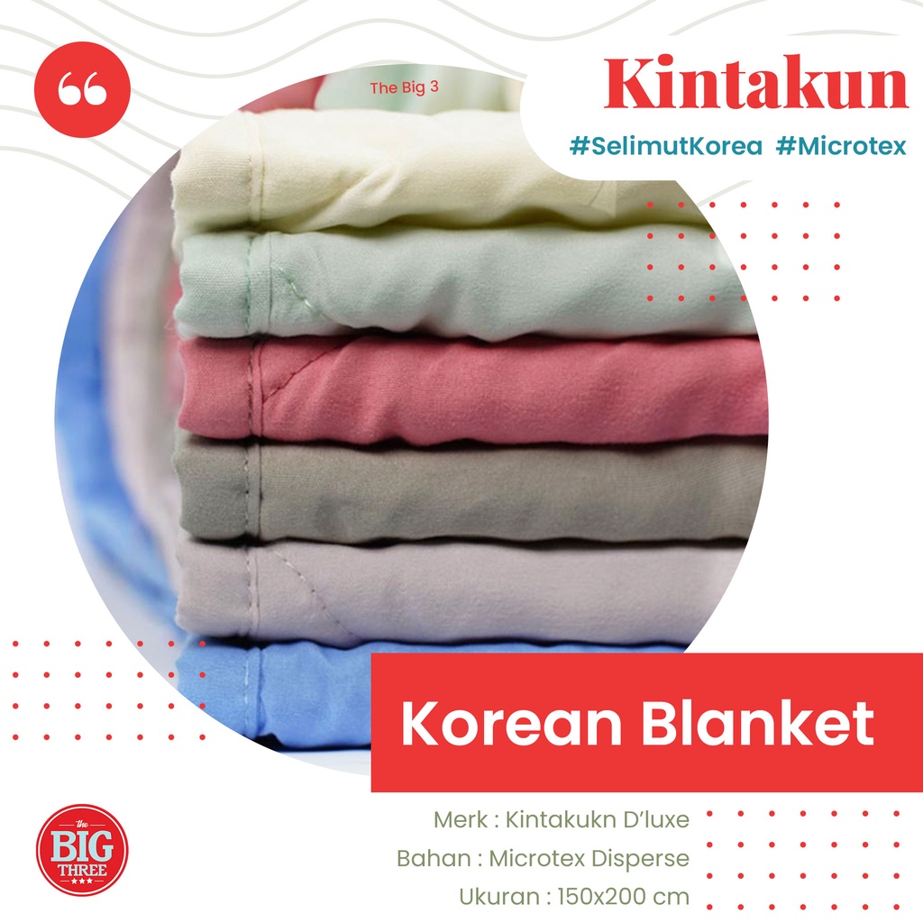 KINTAKUN Summer Travel Blanket 150x200 Microtex Selimut Korea Kemasan Pouch Brandiet Apricot Choco Drizzle Tarragon Potpourri Butter Cream Kapisa Warm Biscotti Lavender Ardan Saliwah Lilac Gray Pink Icing Serenity Spa Blue  Polos Pink Biru Abu Tofu TBT