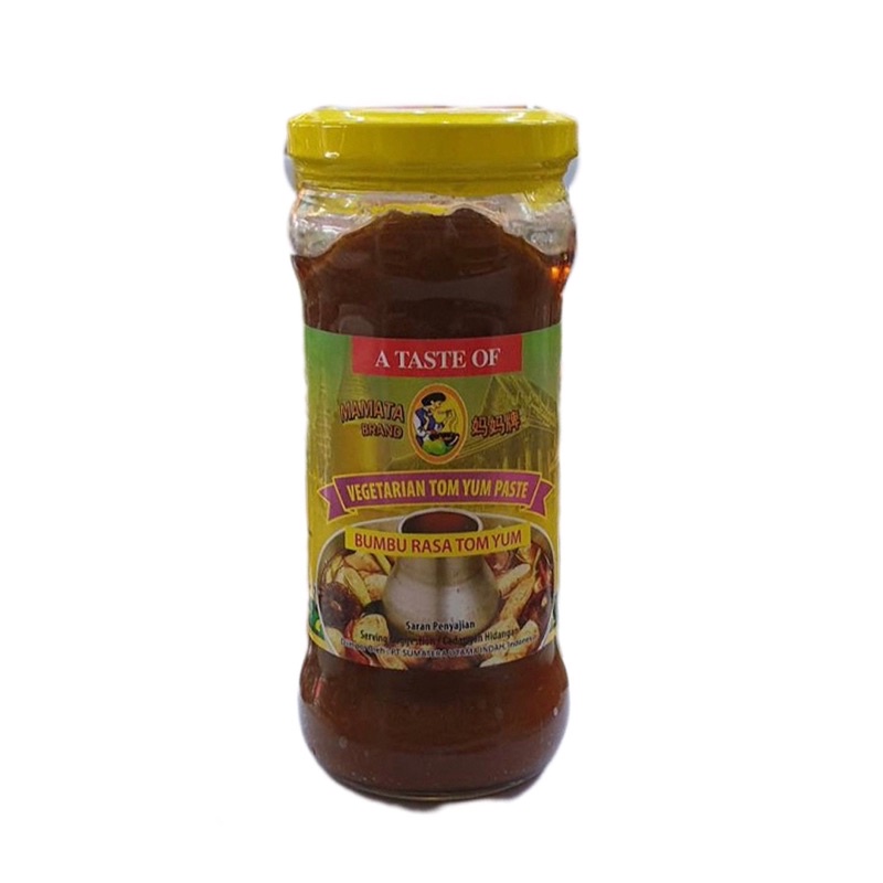 

Mamata Vegetarian Tomyum Paste Bumbu 340gr / Mamata / vegetarian / tomyum paste / bumbu 340gr / vege / tomyam / tom / yum / yam