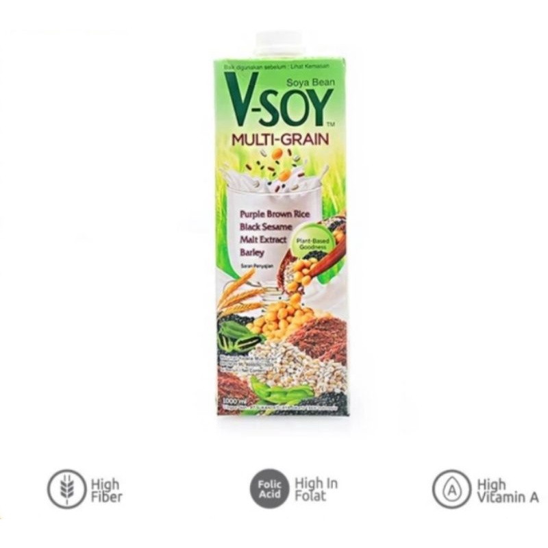 

V-Soy Soya Bean Milk Multi Grain 1L