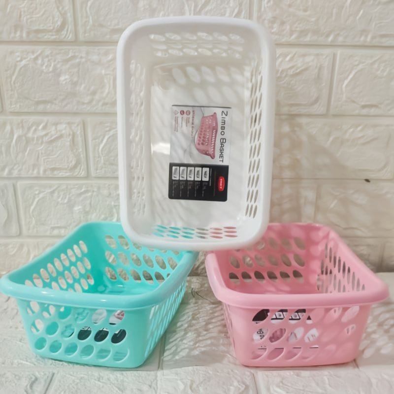 Keranjang Plastik Kecil Serbaguna Zimbo Basket Trixy S Keranjang Penyimpanan Storage Box