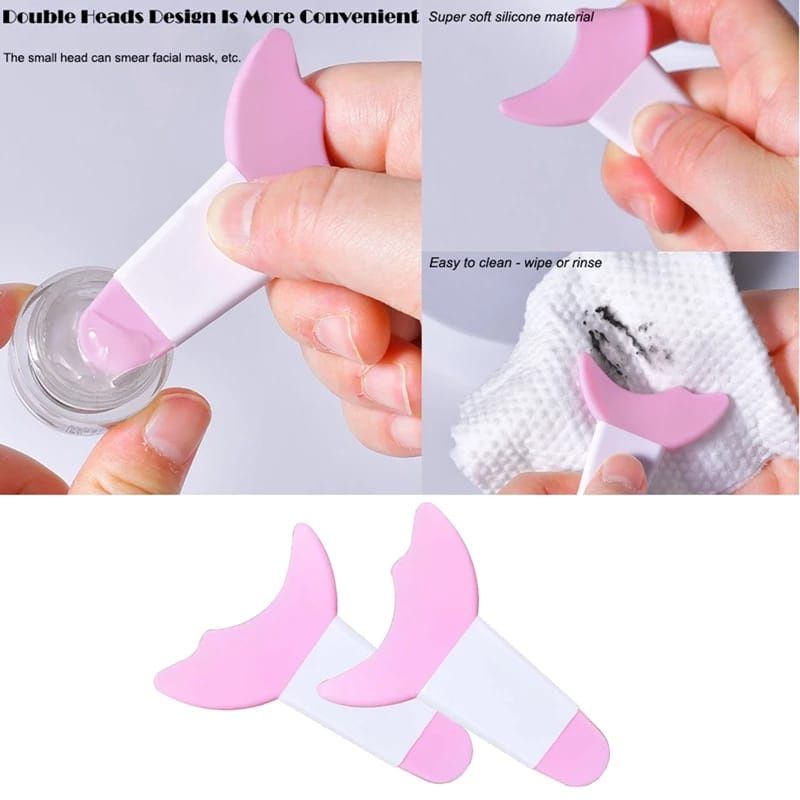 ALAT BANTU APLIKATOR MASCARA EYELINER EYESHADOW 3 IN 1 BAHAN SILIKON