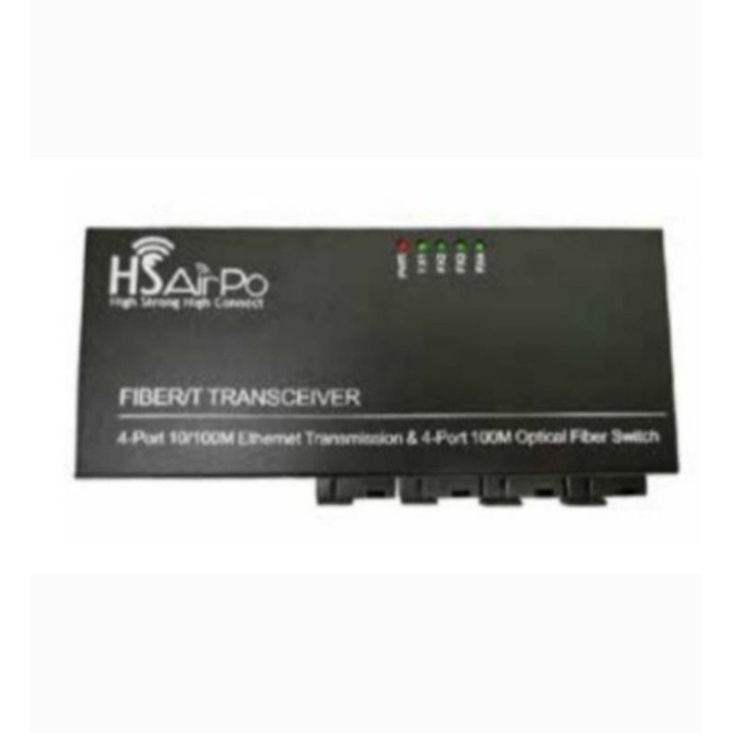 HSAirPo CM4F4E 4 Fo 2 Lan Media Converter Fiber Optik 4Fo 2Lan HS AirPo CM4F4E N1