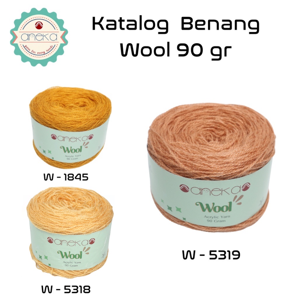 KATALOG - Benang  Rajut Wool / Wol / Siet Yarn Vonel 90 gram  - PART 1