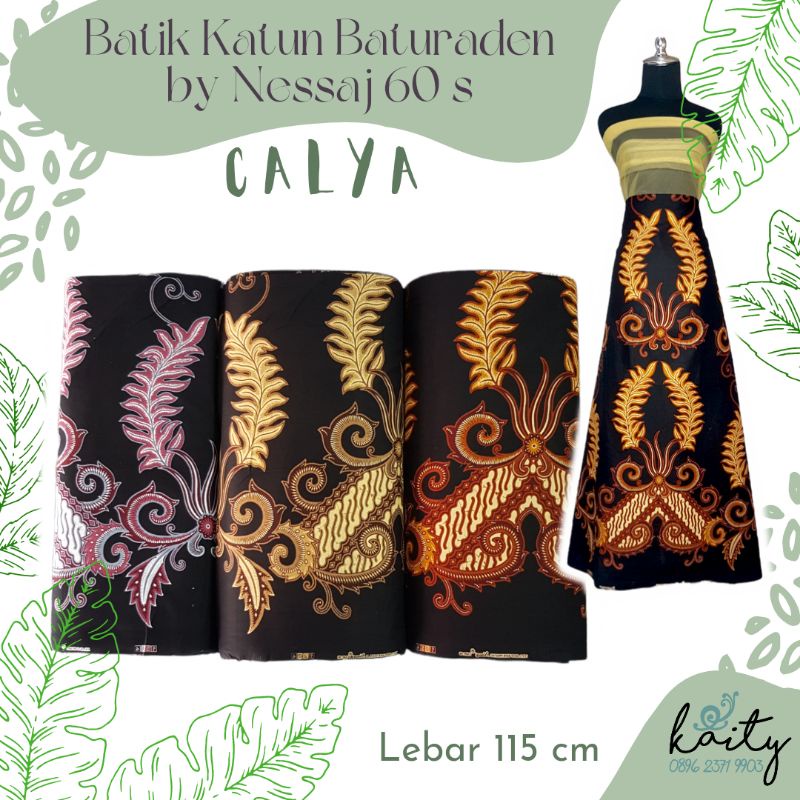 Bahan Kain Batik Katun Batu Raden Nessaj Calya 60 s