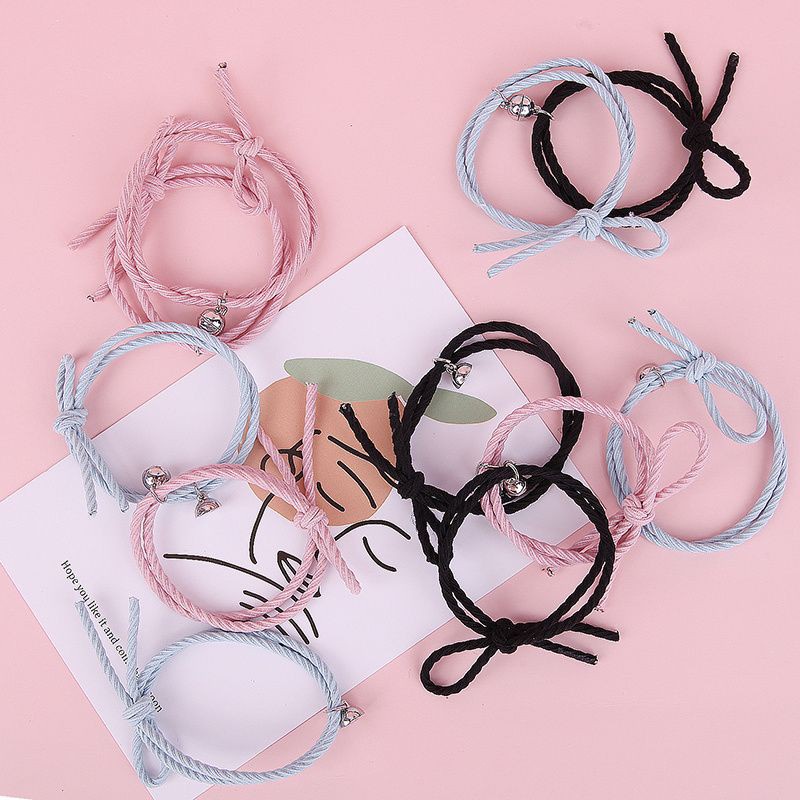 T&amp;Y Gelang Couple Tali Magnet Attract Gelang Persahabatan Lucu Aneka Warna Bracelet Pasangan Wanita Pria