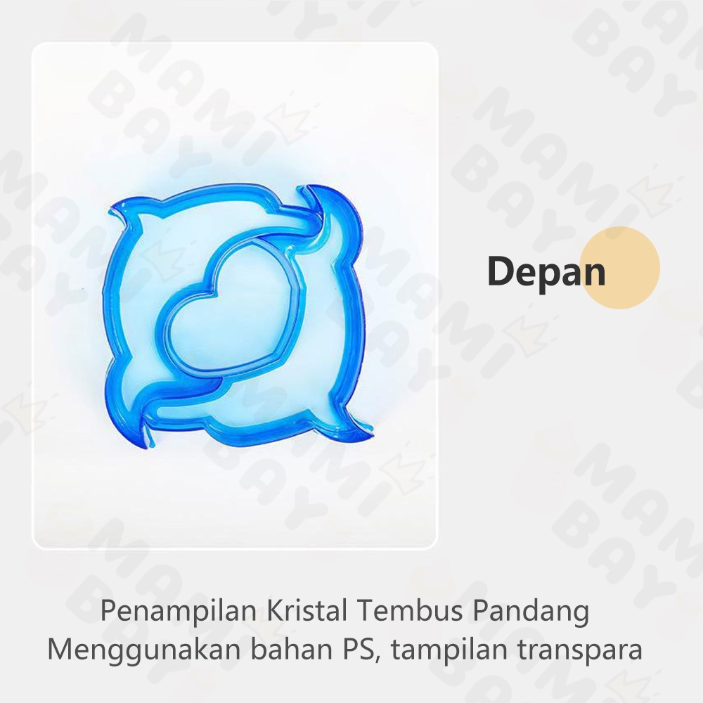 Mamibayi Cetakan Pemotong Roti/Cetakan bekal anak Biskuit Sandwich DIY