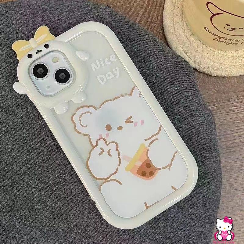 Casing Samsung A04 A32 A12 A31 A30s A50 A04E A13 A52 A50s A04s A51 A52s A22 A23 A53 A03s A02s A33S A53 A11 A73 A5S Motif Kartun Monster Bear 3D