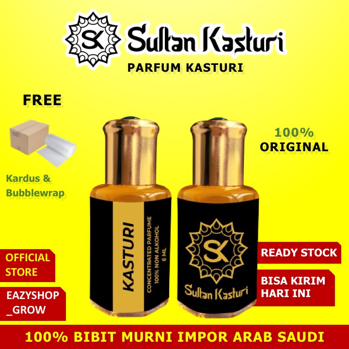 [COD] Sultan Kasturi 6 ml Parfum Sholat Kasturi Minyak Wangi Kasturi Original Sultan Kasturi sultan 