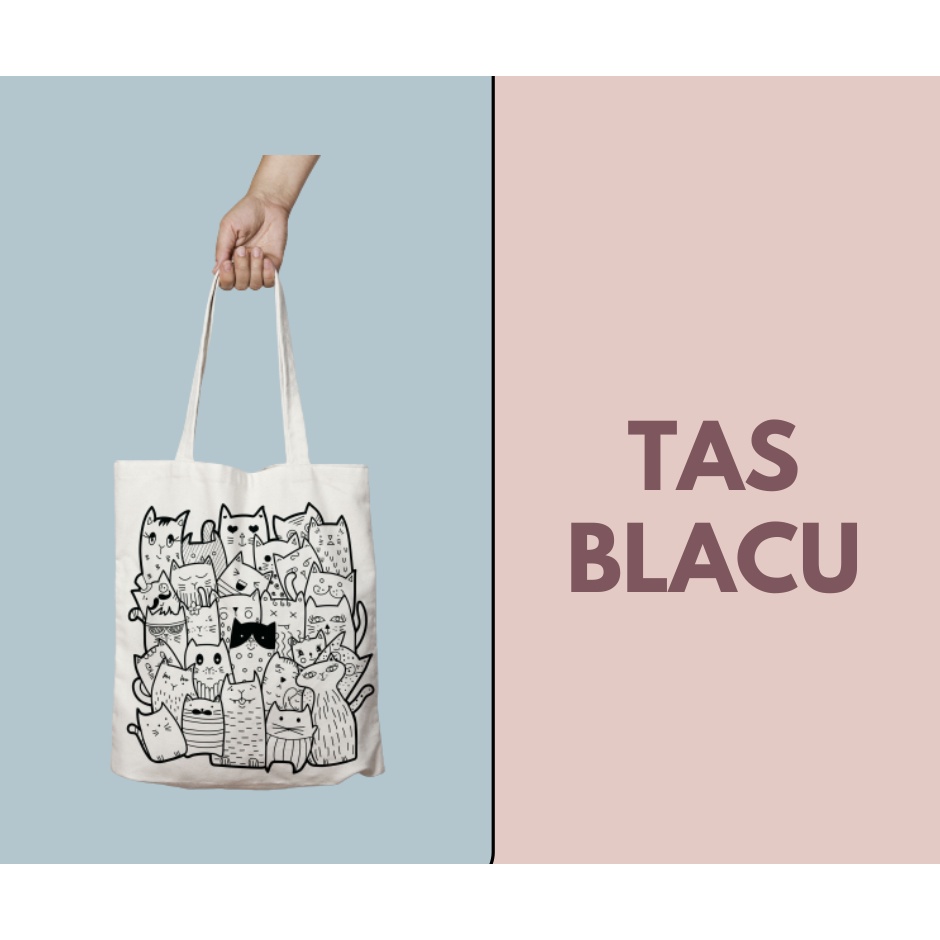 Totebag Blacu,Totebag Custom,Totebag Blacu Sablon,Totebag Blacu Murah