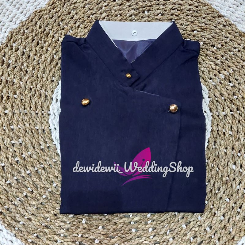 Beskap Solo - Warna Navy