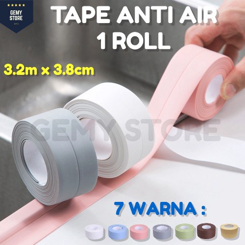 Lem Tape Perekat Anti Air Jamur Minyak Pvc Lakban Perekat Isolasi Wastafel