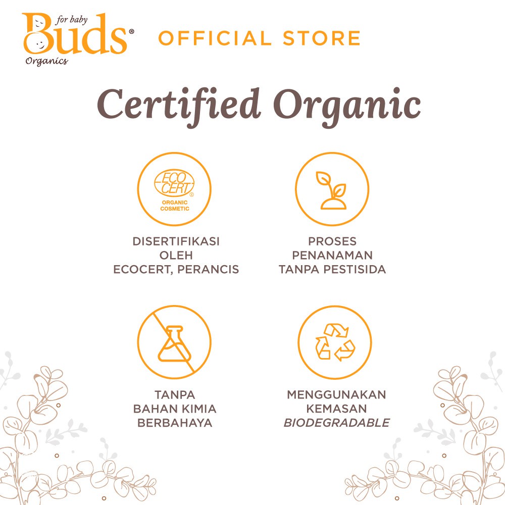 Buds Organics Conditioner for Kids - Kondisioner Mandi Perawatan Kulit Anak - 100ml (Tersedia varian aroma)