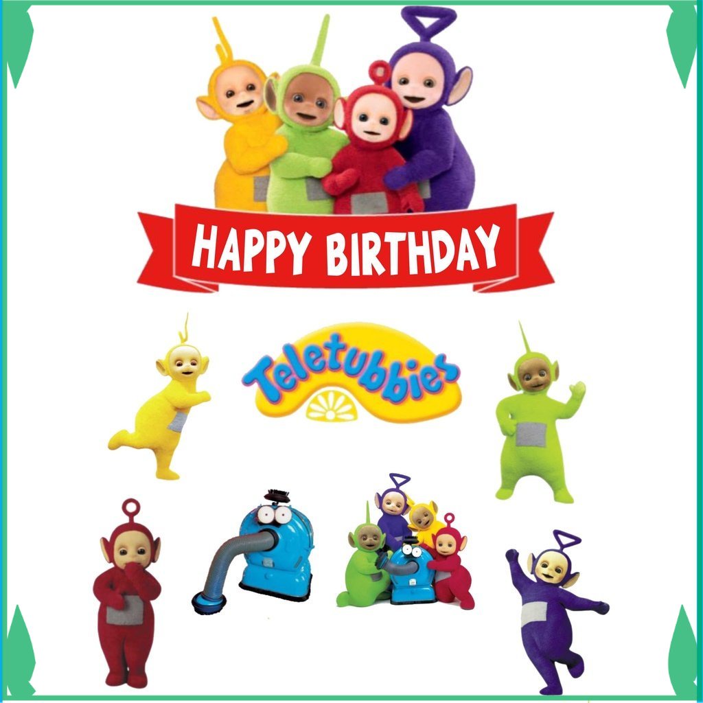 

TOPER KUE TOPPER CAKE ULANG TAHUN / HIASAN KUE TELETUBBIES FADHILSOUVENIR
